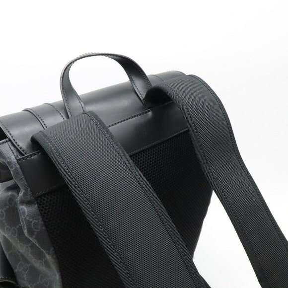 GUCCI Black Leather Backpack - Picture 5 of 8